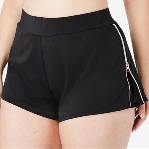 Swimsuits for All Swim Shorts Swimsuit Bottoms Black Side Zipper 30 32 30/32